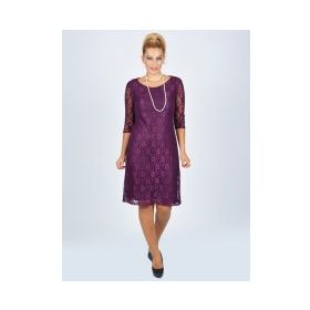 Nidya Moda 4009DM Mürdüm Kadın Elbise