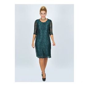 Nidya Moda 4009DY Yeşil Kadın Elbise
