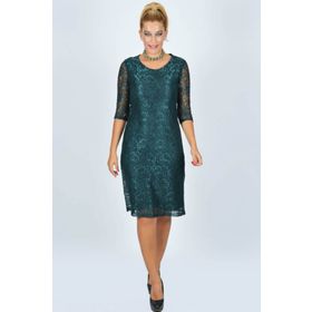 Nidya Moda 4009DY Yeşil Kadın Elbise