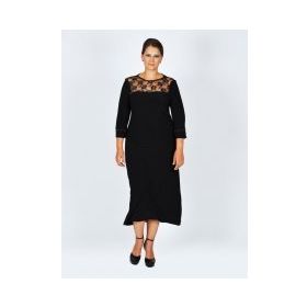 Nidya Moda 4025AS Siyah Kadın Elbise