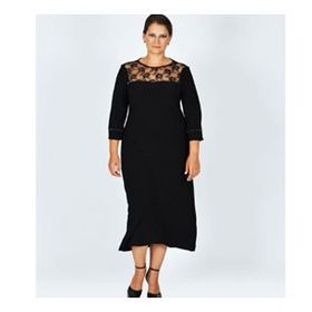 Nidya Moda 4025AS Siyah Kadın Elbise