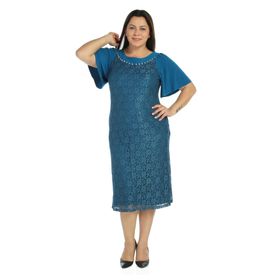 Nidya Moda 4026DP Petrol Kadın Elbise