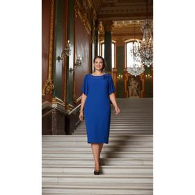 Nidya Moda 4026SX Saks Kadın Elbise
