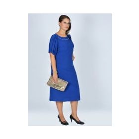 Nidya Moda 4026SX Saks Kadın Elbise