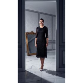 Nidya Moda 4036YS Siyah Dantel Kadın Elbise
