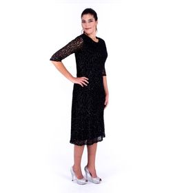 Nidya Moda 4036YS Siyah Dantel Kadın Elbise