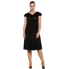 Nidya Moda 4061S Siyah Kadın Elbise