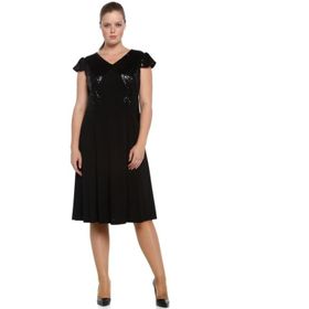 Nidya Moda 4061S Siyah Kadın Elbise