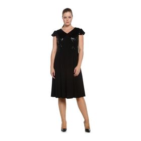 Nidya Moda 4061S Siyah Kadın Elbise