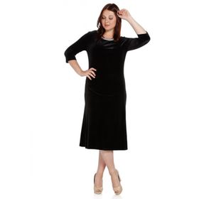 Nidya Moda 4074S Siyah Kadın Elbise