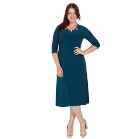 Nidya Moda 4081Y Yeşil Kadın Elbise