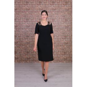 Nidya Moda 4155S Siyah Omuz Şeritli Abiye Elbise
