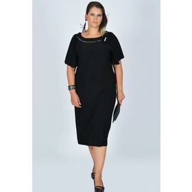 Nidya Moda S4026 Siyah Kadın Abiye Elbise