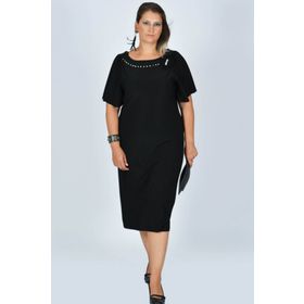 Nidya Moda S4026 Siyah Kadın Abiye Elbise