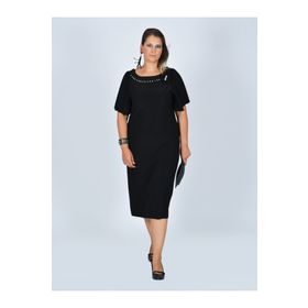 Nidya Moda S4026 Siyah Kadın Abiye Elbise