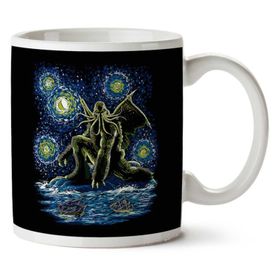 Night of Cthulhu Impressionist Baskılı Kupa