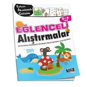 Niha Çocuk 3-4 Yaş Eğlenceli Alıştırmalar Kitabı