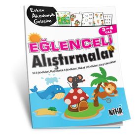 Niha Çocuk 3-4 Yaş Eğlenceli Alıştırmalar Kitabı