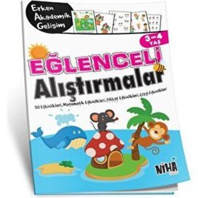 Niha Çocuk 3-4 Yaş Eğlenceli Alıştırmalar Kitabı