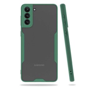 Nihcase Samsung Galaxy A21S Kamera Korumalı Parfe Bumper Kırmızı Silikon Cep Telefonu Kılıf