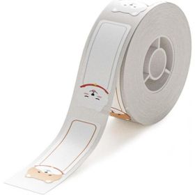 Niimbot T14 50-130 Puppy Beyaz 14x50 mm Hayvan Desenli Termal Etiket