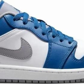 Nike 553558-412 Air Jordan 1 Low Mavi Erkek Ayakkabı