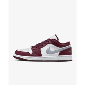 Nike 553558-615 Air Jordan 1 Low Beyaz Bordo Erkek Spor Ayakkabı