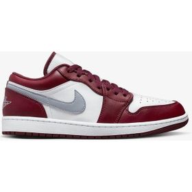 Nike 553558-615 Air Jordan 1 Low Beyaz Bordo Erkek Spor Ayakkabı