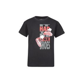 Nike 95B140-023 Jdb The Shoes Ss Tee Bisiklet Yaka Normal Kalıp Baskılı Siyah Erkek Çocuk T-Shirt