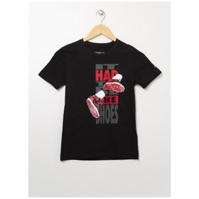Nike 95B140-023 Jdb The Shoes Ss Tee Bisiklet Yaka Normal Kalıp Baskılı Siyah Erkek Çocuk T-Shirt