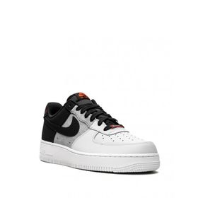 Nike Air Force 1 07 Lv8 Siyah Duman Grisi Beyaz Erkek Spor Ayakkabı