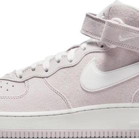 Nike Air Force 1 07 Mid QS Leather Sneaker Hakiki Deri Yüksek Bilek Günlük Beyaz Pembe Unisex Spor Ayakkabı