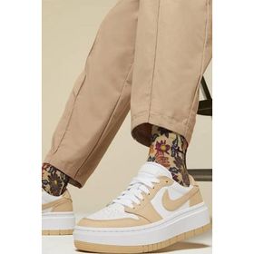 Nike Air Jordan 1 Elevate Leather Sneaker Hakiki Deri Günlük Beyaz Sütlü Kahve Unisex Spor Ayakkabı