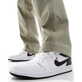 Nike Air Jordan 1 Low Leather Hakiki Deri Beyaz Erkek Spor Ayakkabı