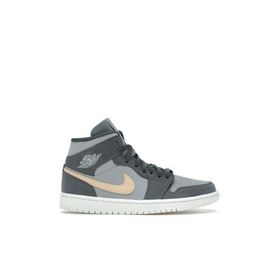 Nike Air Jordan 1 Mıd Gri/Füme Sneaker Kadın Ayakkabı