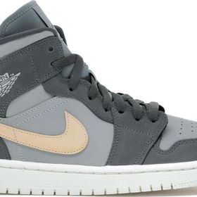 Nike Air Jordan 1 Mıd Gri/Füme Sneaker Kadın Ayakkabı