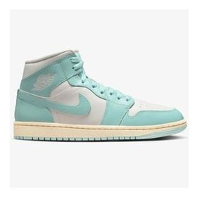 Nike Air Jordan 1 Mid Leather Sneaker Hakiki Deri Bilekli Günlük Yeşil Unisex Spor Ayakkabı