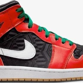 Nike Air Jordan 1 Mid Se Christmas DQ8417-006 Erkek Basketbol Ayakkabısı