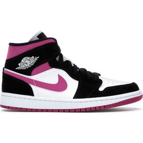 Nike Air Jordan 1 Mıd Siyah/Pembe Sneaker Kadın Ayakkabı