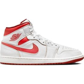 Nike Air Jordan Mid SE Leather Mens Sneaker Hakiki Deri Günlük Basketbol Beyaz Erkek Spor Ayakkabı