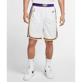 Nike AJ5616-100 Los Angeles Lakers NBA Erkek Beyaz Basketbol Şort