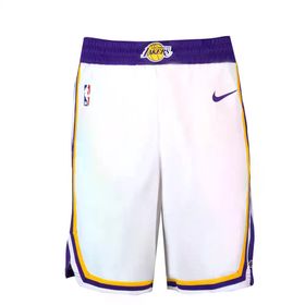 Nike AJ5616-100 Los Angeles Lakers NBA Erkek Beyaz Basketbol Şort