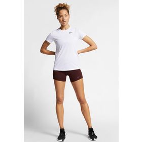 Nike AQ3210-100 Bisiklet Yaka Düz Beyaz Kadın T-Shirt