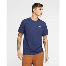Nike AR4997-410 Lacivert Sportswear Club Erkek Tişört