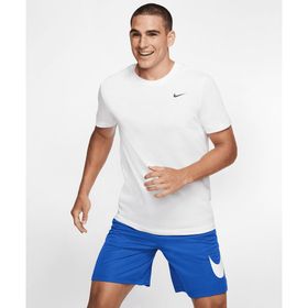 Nike AR6029-100 Dri-Fit Tee Crew Solid Beyaz Erkek Antrenman T-shirt