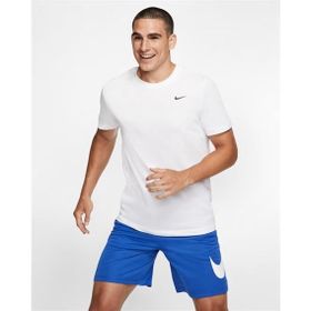 Nike AR6029-100 Dri-Fit Tee Crew Solid Beyaz Erkek Antrenman T-shirt
