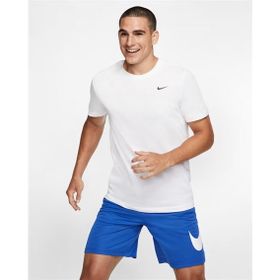 Nike AR6029-100 Dri-Fit Tee Crew Solid Beyaz Erkek Antrenman T-shirt