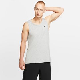 Nike AR6069-100 Dri-Fit Solid Erkek Gri Antrenman Atleti