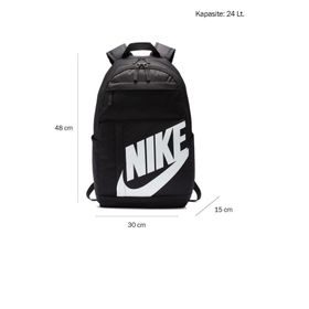 Nike BA5876-082 Elemental 2.0 21 L Okul Sırt Çantası Siyah