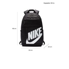Nike BA5876-082 Elemental 2.0 21 L Okul Sırt Çantası Siyah